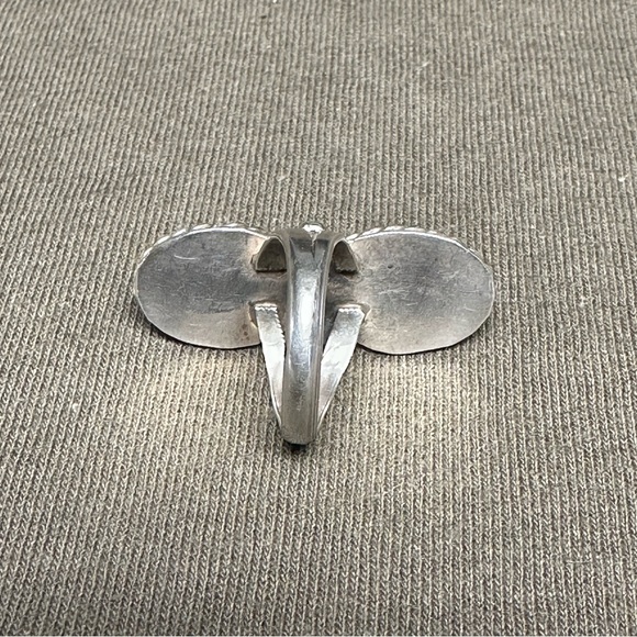 Truly Vintage Coral & Sterling Silver Ring – Size 7 – G33 - Picture 4 of 9